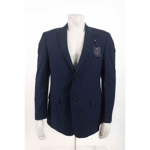 Saddlebred Mens Suit Jacket Sport Coat US 40 R Anchor Navy Blue NWT - Picture 1 of 7